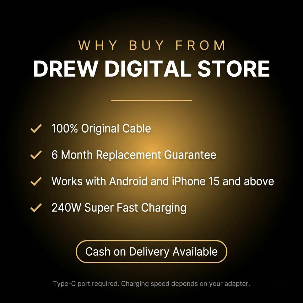 Why buy from Drew Digital Store: replacement guarantee, wide compatibility and Cash on Delivery