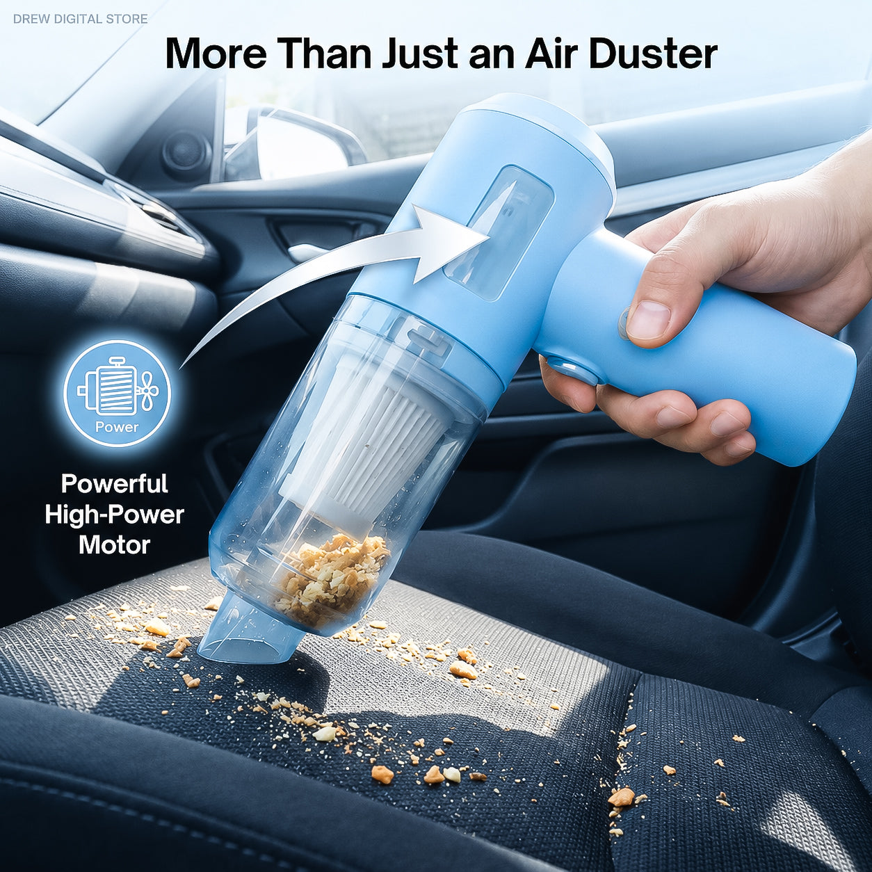 Drew™ TurboClean 3-in-1 Dust Buster – Home, Car & Keyboard