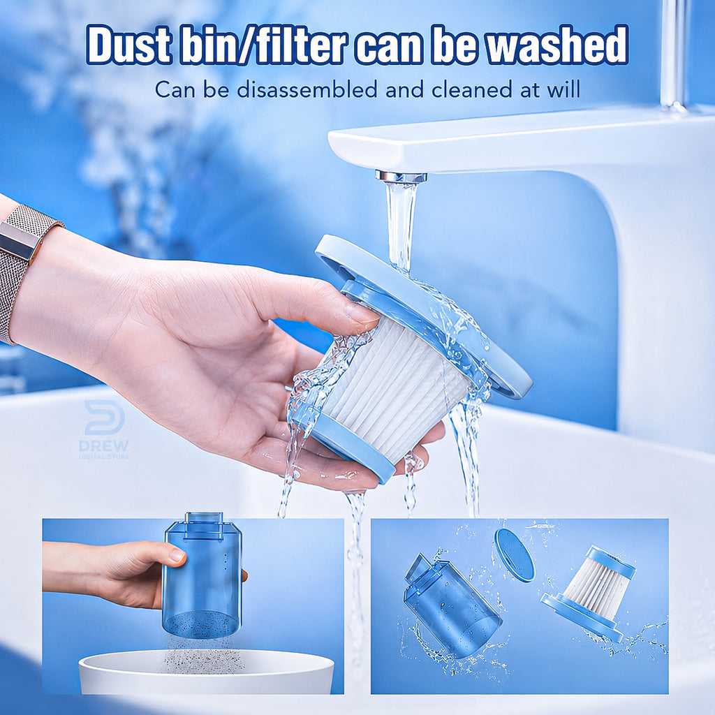 Drew™ TurboClean 3-in-1 Dust Buster – Home, Car & Keyboard