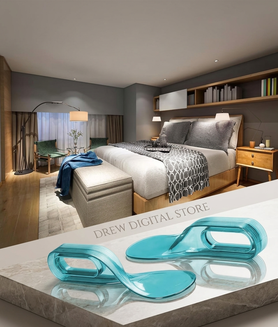 Drew BedEase mattress lifter tools in a modern bedroom
